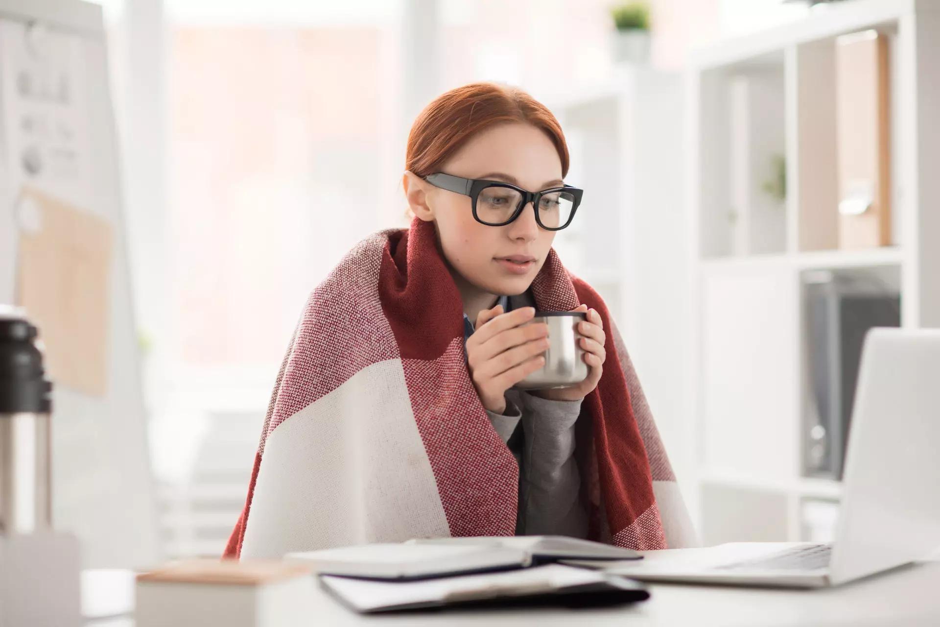 Vague de froid au bureau