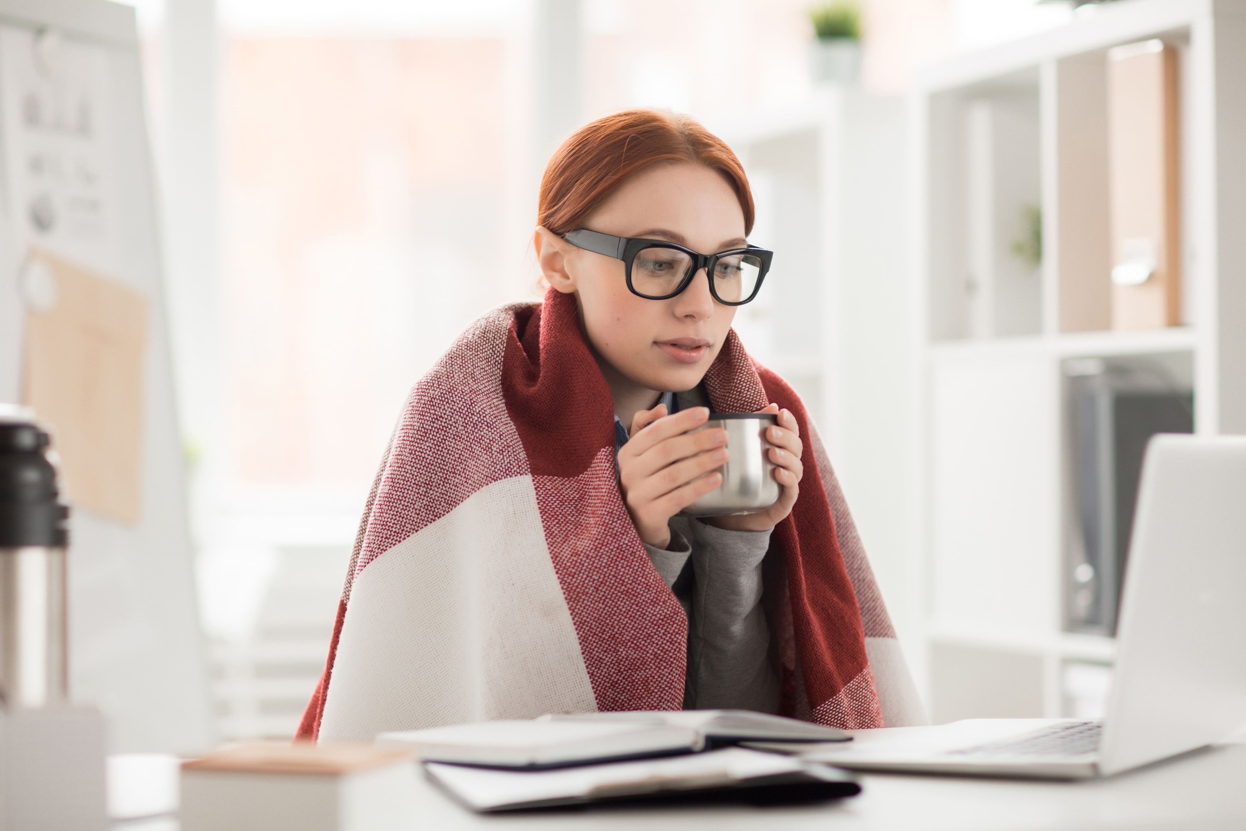 Vague de froid au bureau