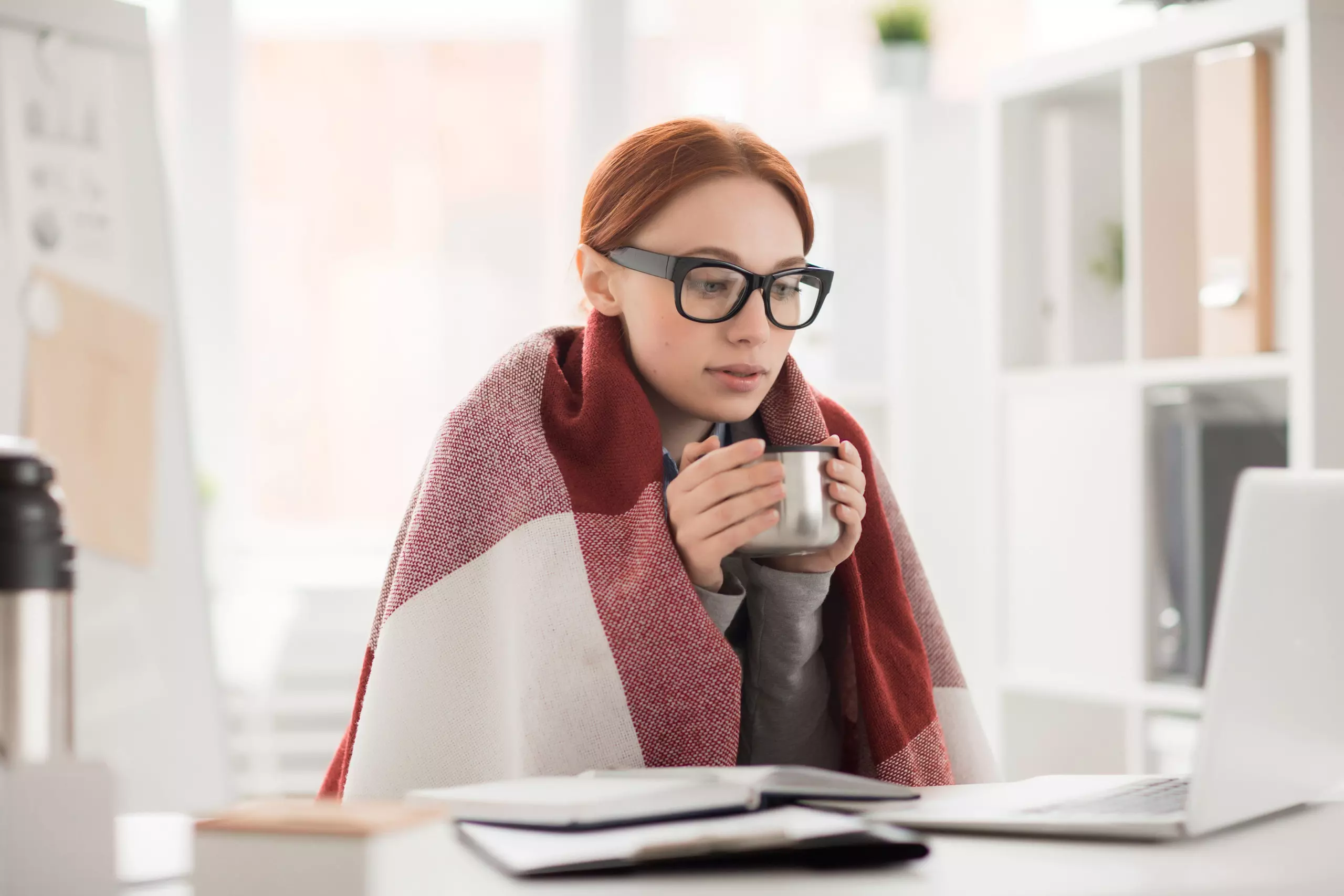 Vague de froid au bureau